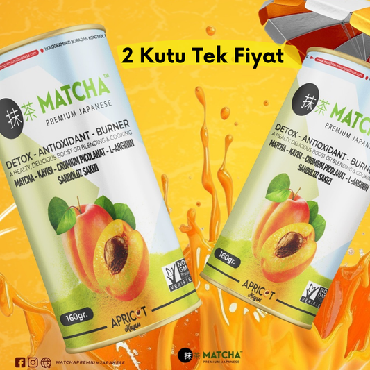 Matcha Premium Japenese Kayısı Aromalı L-Carnitine Matcha Çayı