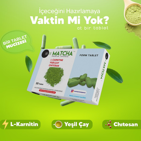 Bilge İlaç Matcha Premium Japanese Matcha , Vitamin C ve L-Carnıtıne içeren takviye edici gıda